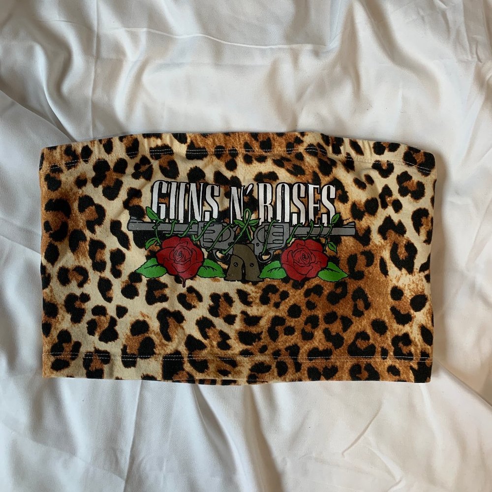 FOREVER 21 Guns N' Roses Tube Top Size S